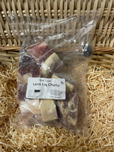 Load image into Gallery viewer, Lamb Leg Chunks.  Raw.  1kg (approx)
