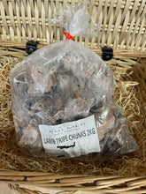 Load image into Gallery viewer, Lamb Tripe Chunks.  Raw.  1kg or 2kg (approx)