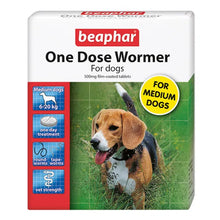 Load image into Gallery viewer, Beaphar - One Dose Dog Wormer for adult dogs 6-40kg