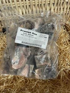 Beef Tripe Chunks.  Raw.
