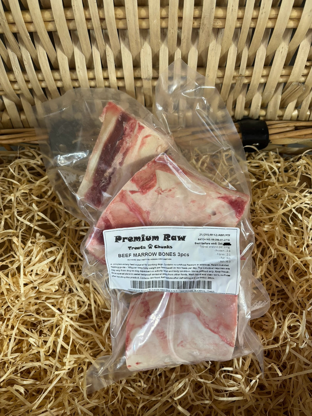 Beef Marrow Bones.   Raw.