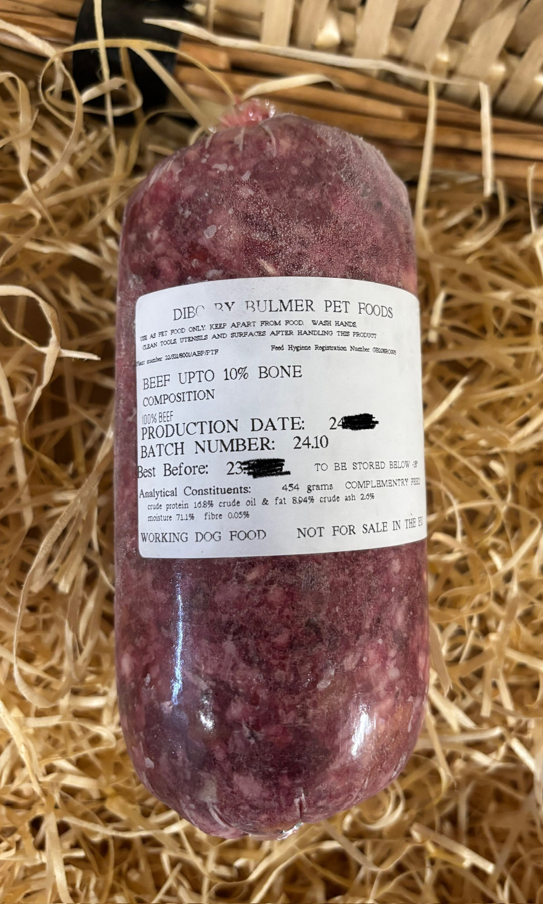 Dibo by Bulmer Best Beef Mince.  Single Protein Complimentary Mince.