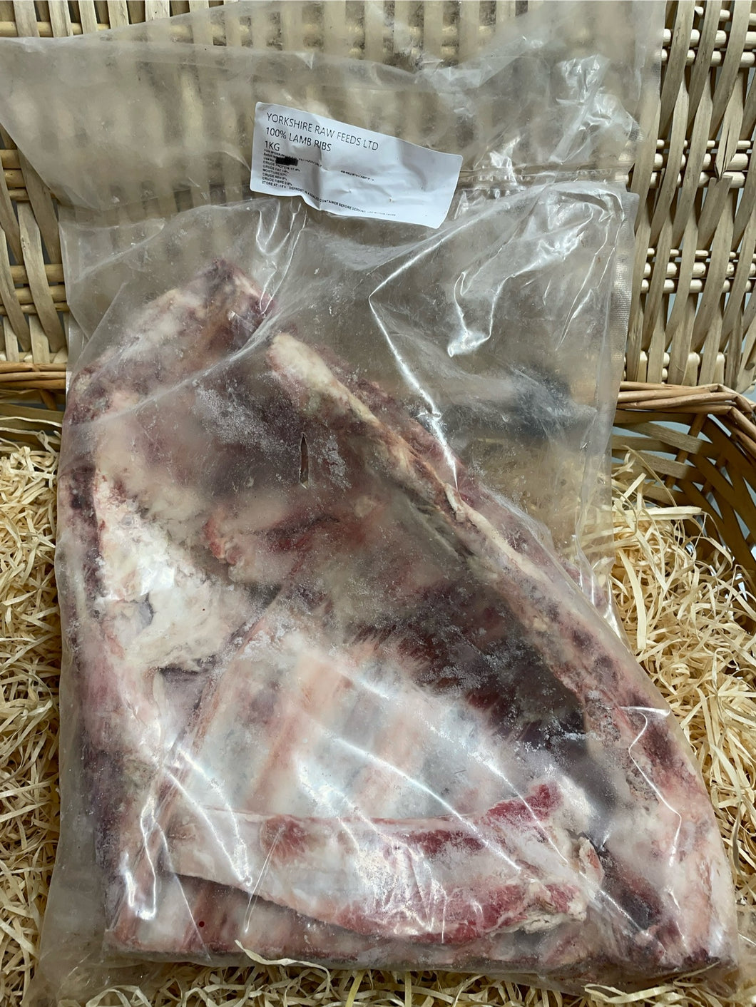 Lamb Ribs.  Raw.  1kg or 2kg (approx)