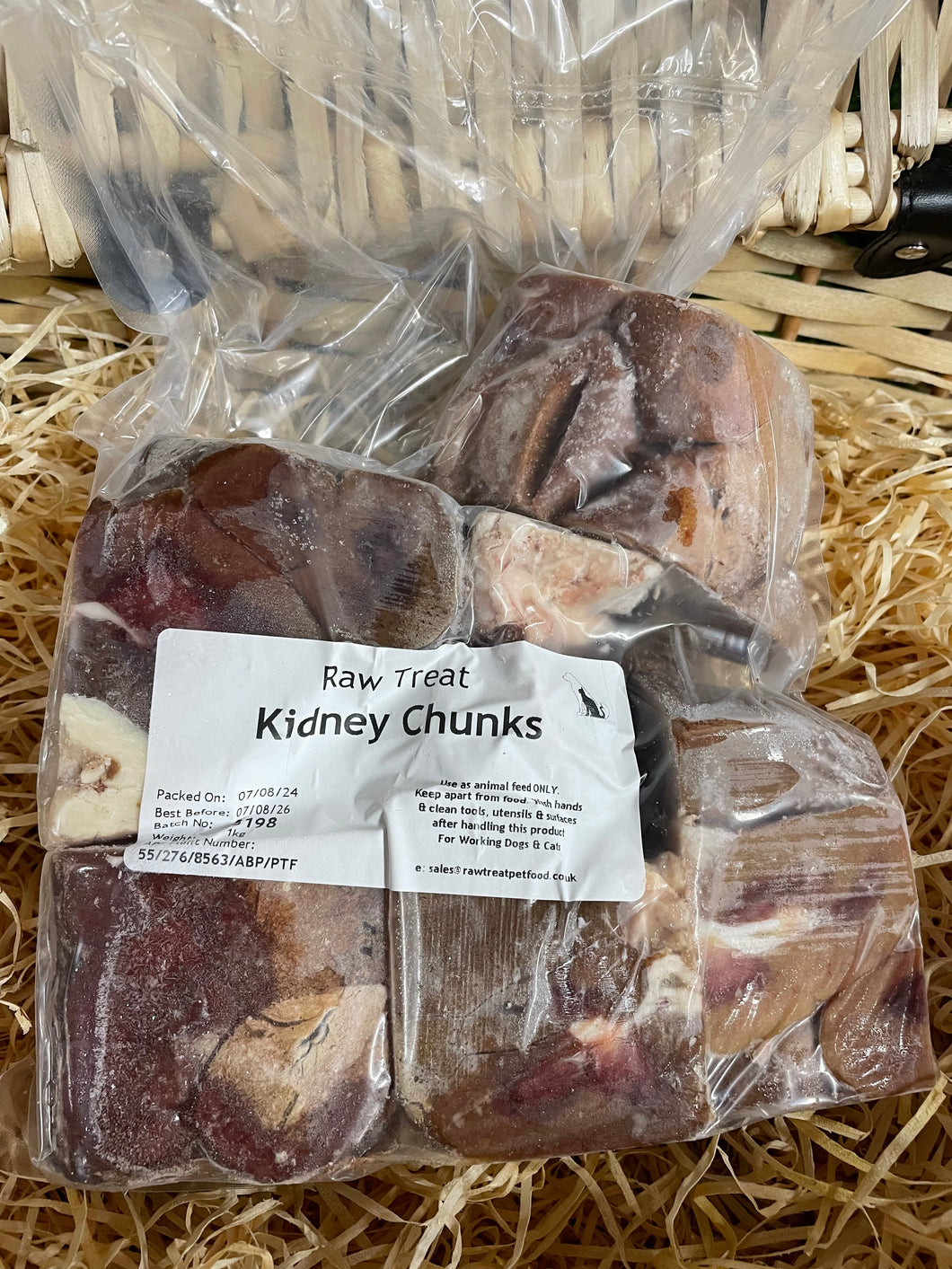 Offal - Lamb Kidney Chunks.  Approx 1kg