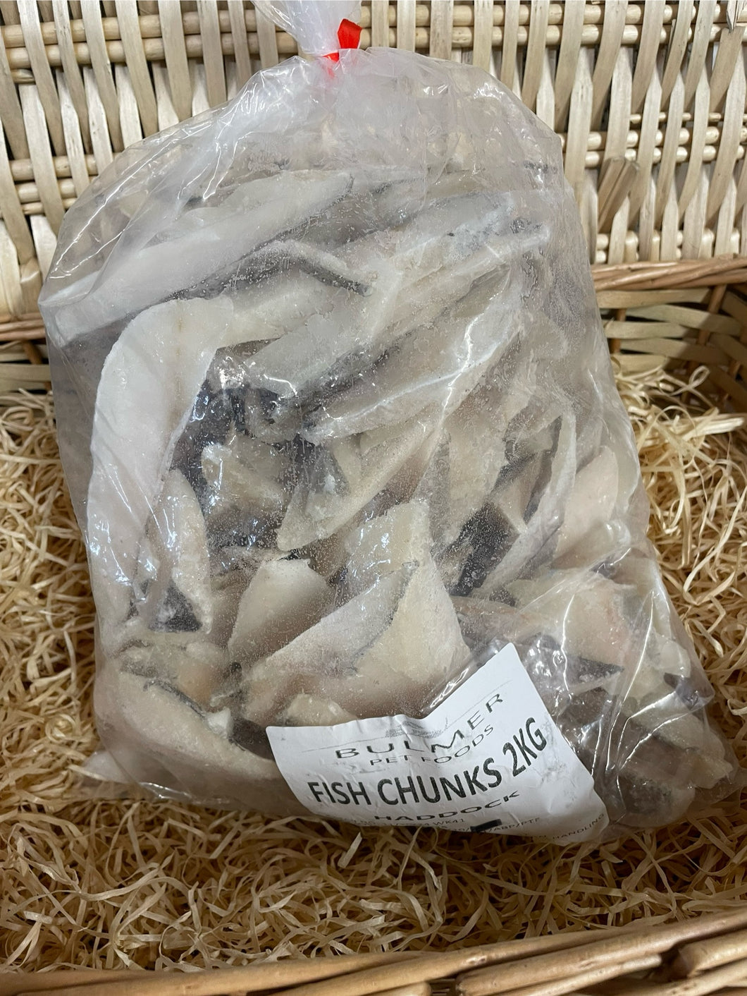 Fish - White Fish Chunks.  Raw.  2kg (approx)