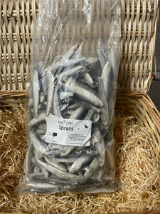 Fish - Sprats.  Raw.  1kg or 2kg (approx)