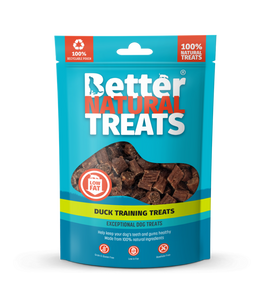 Duck Training Treats 90g.  Low Fat Range.