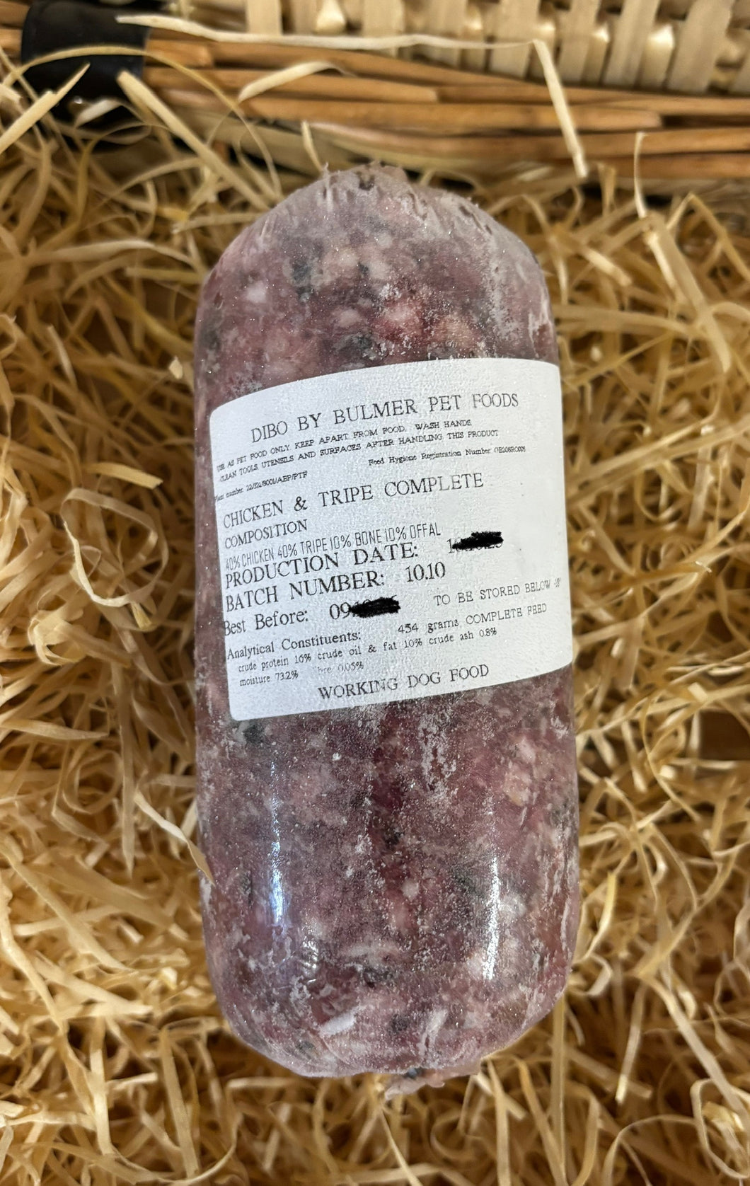 Dibo by Bulmer Chicken and Beef Tripe 80/10/10 Mince.