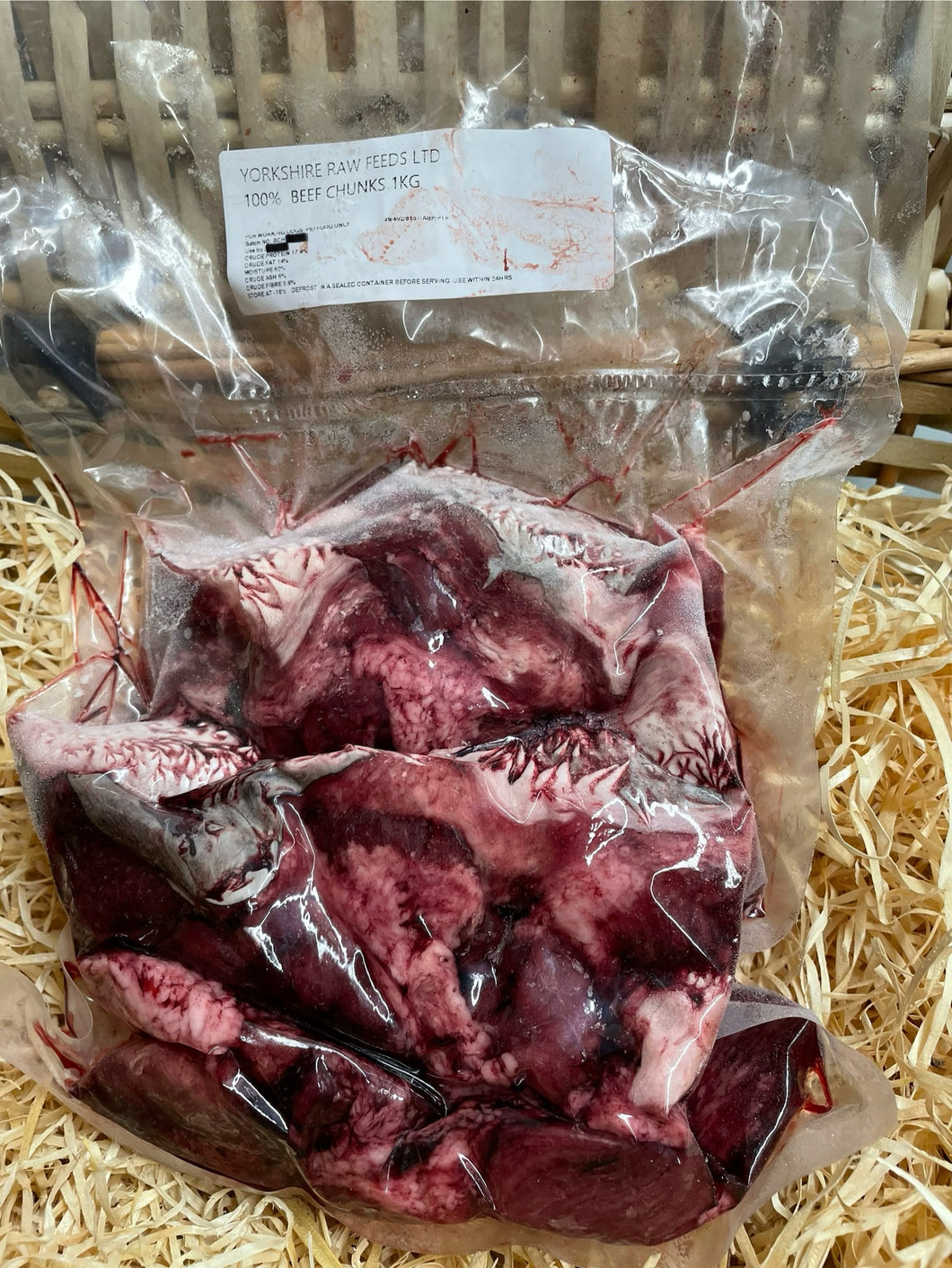 Beef Chunks - Raw.