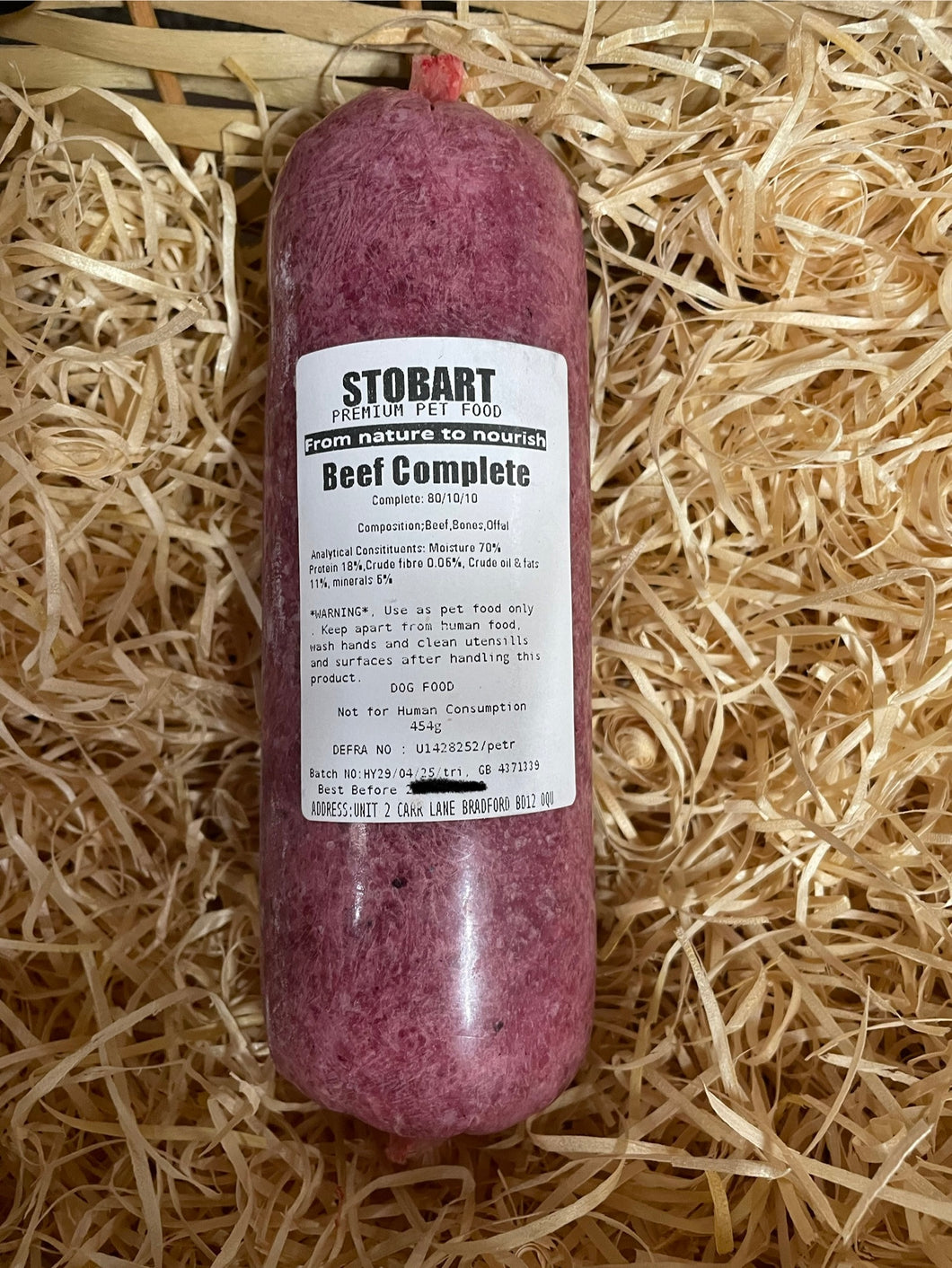 Stobart Premium Raw Food - Beef 80/10/10