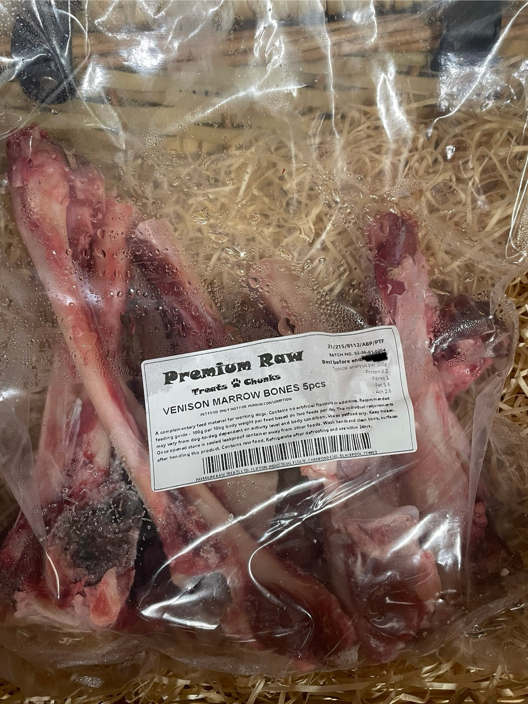 Deer - Venison Marrow Bones - 5 Pieces