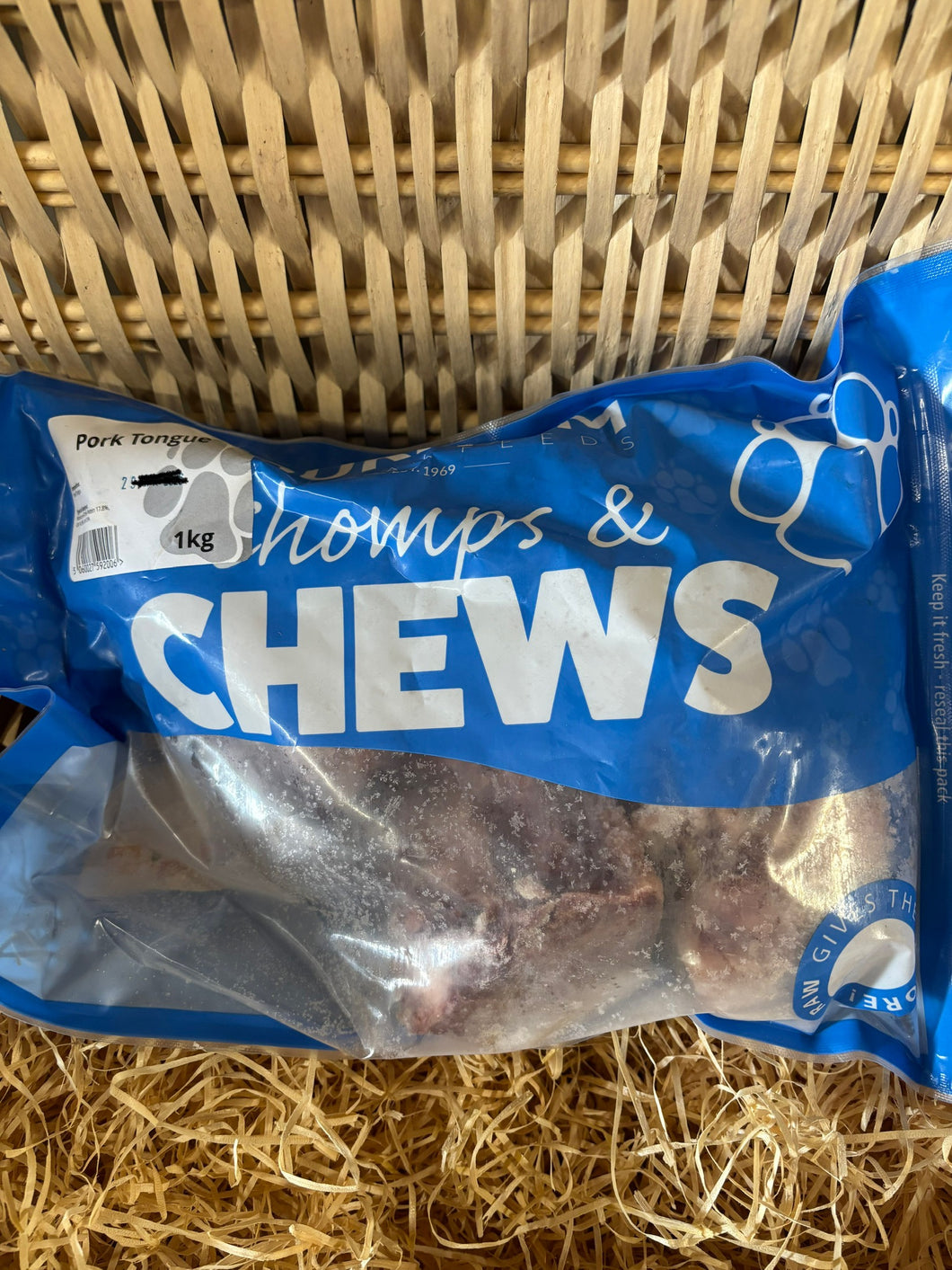 Pork Tongues.   Raw.  1kg (approx)