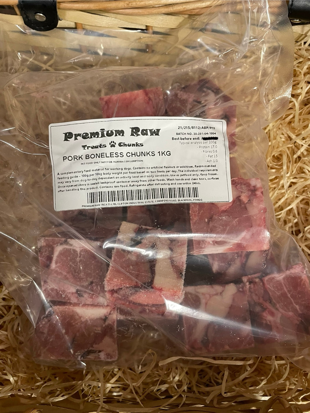Pork Chunks, Boneless - approx 1kg