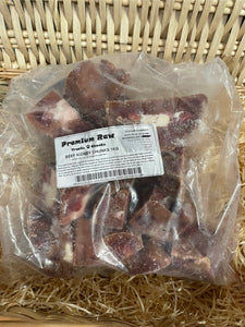 Offal - Beef Kidney Chunks.  Raw.