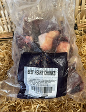 Load image into Gallery viewer, Heart Chunks - Beef.  Raw.  1kg (approx)

