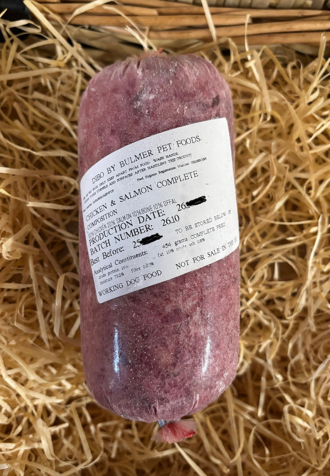 Dibo by Bulmer Chicken and Salmon 80/10/10 Mince.