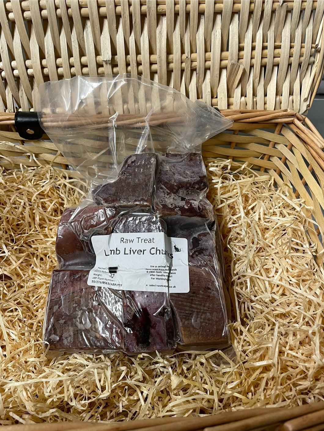 Offal - Lamb Liver Chunks.  Raw.  1kg (approx)