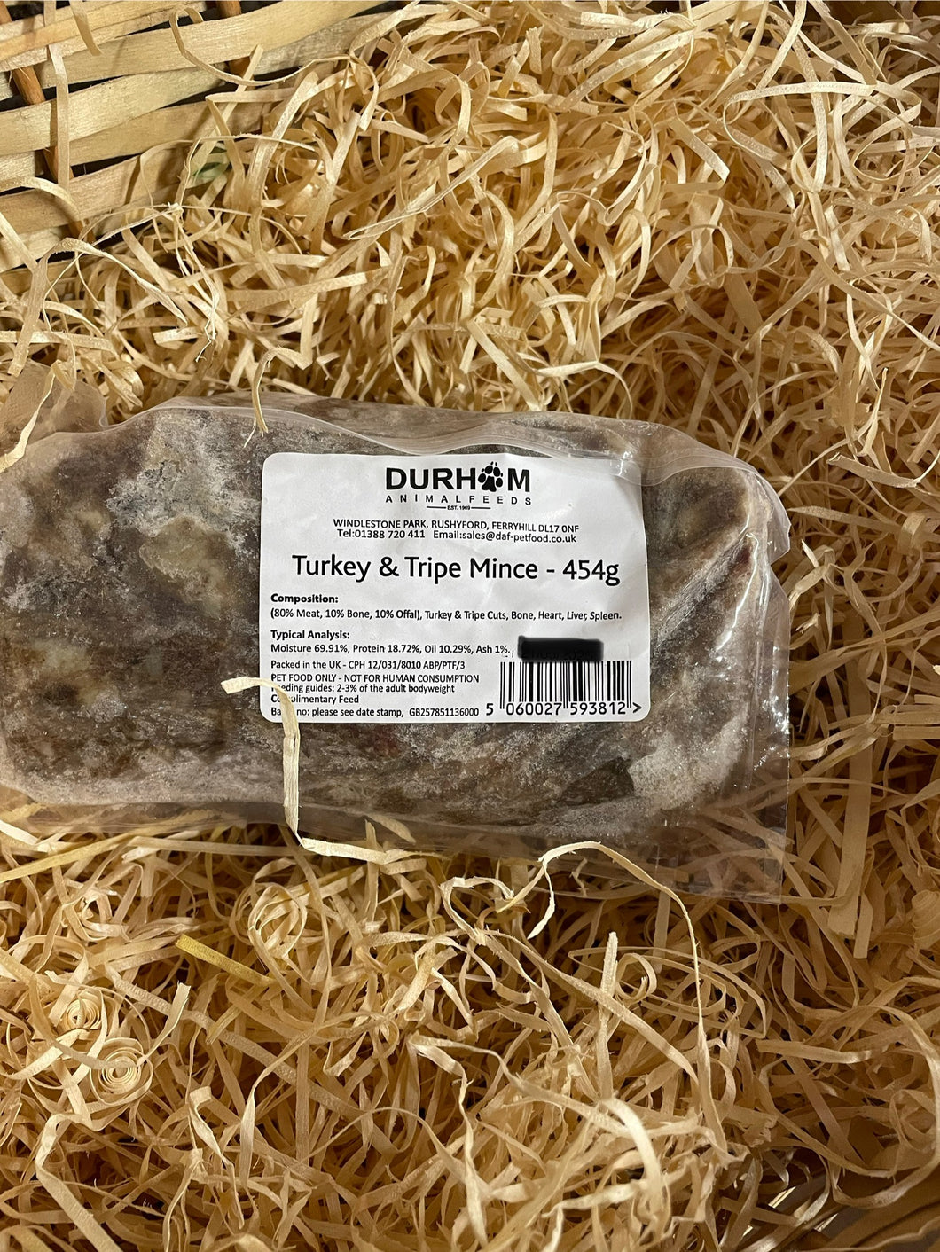 DAF Turkey & Tripe 80/10/10 Complete Mince