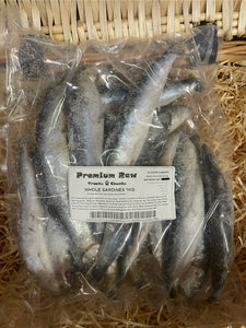 Fish - Sardines.  Raw.  1kg (approx).  Individually Frozen