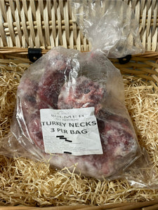 Turkey Necks.  Raw.  1kg or 2kg (approx)