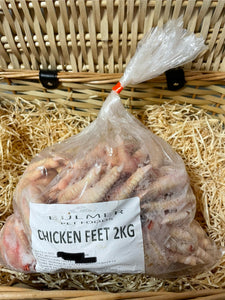 Chicken Feet.  Raw.  1kg or 2kg (approx)