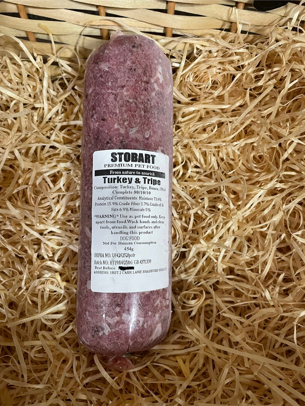 Stobart Premium Raw - Turkey & Tripe 80/10/10 Mince