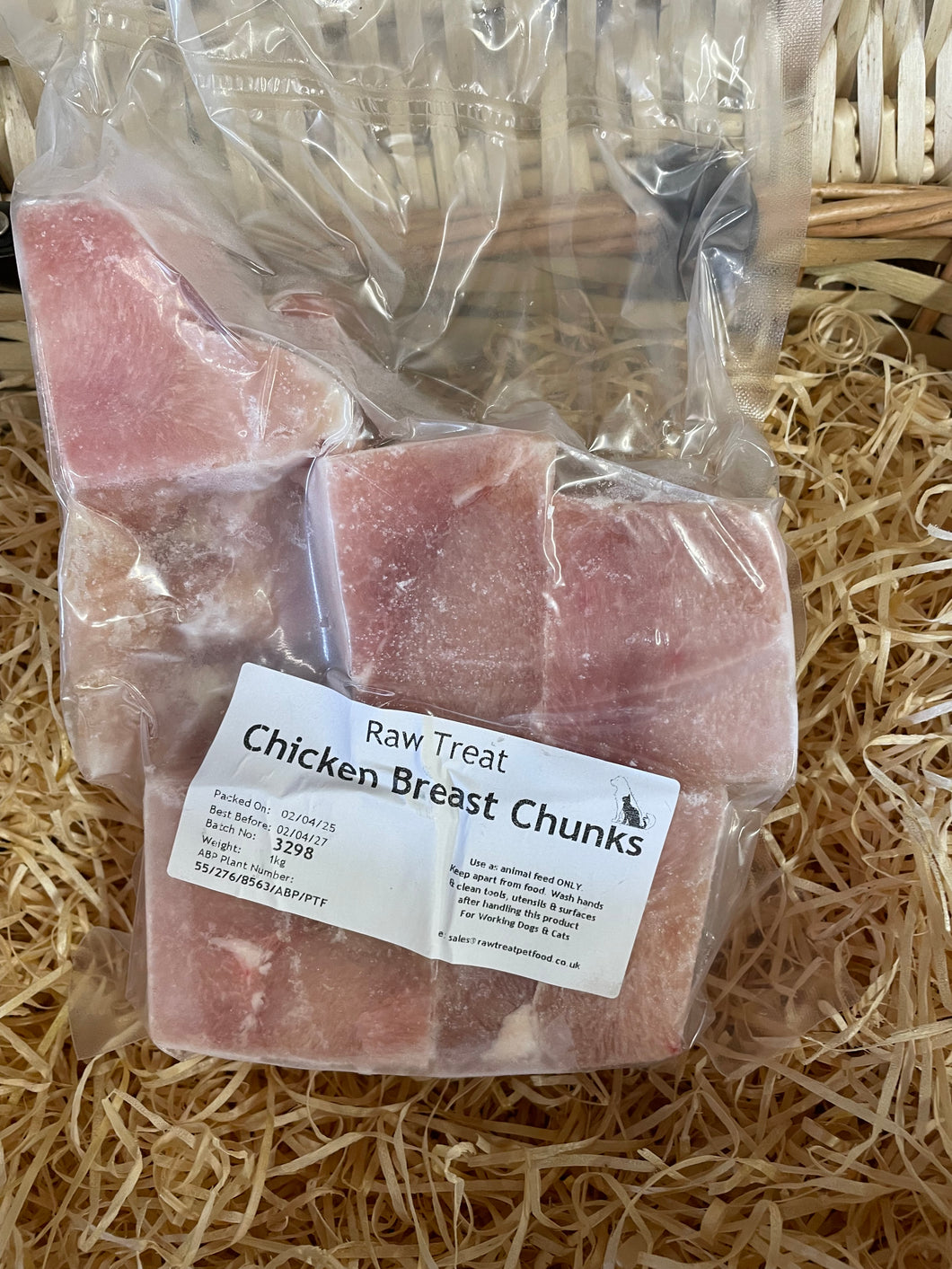 Chicken Chunks.  Raw.  1kg or 2kg (approx)
