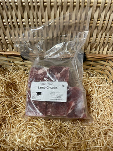 Lamb Chunks with Bone.  Raw.  1kg (approx)