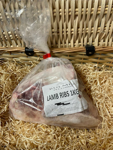 Lamb Ribs.  Raw.  1kg or 2kg (approx)