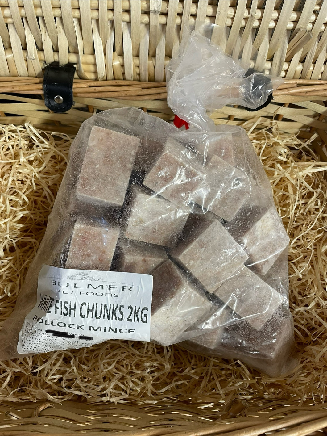 Fish - White Fish Chunks.  Raw.  2kg (approx)