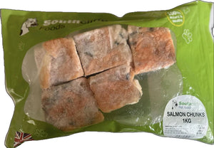 Fish - Salmon Chunks.  Raw.   1kg or 2kg (approx)