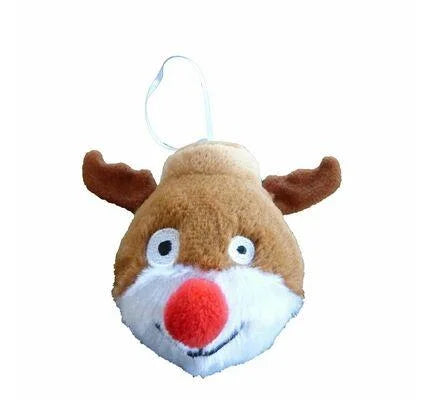 Squeaky Bauble Reindeer Toy