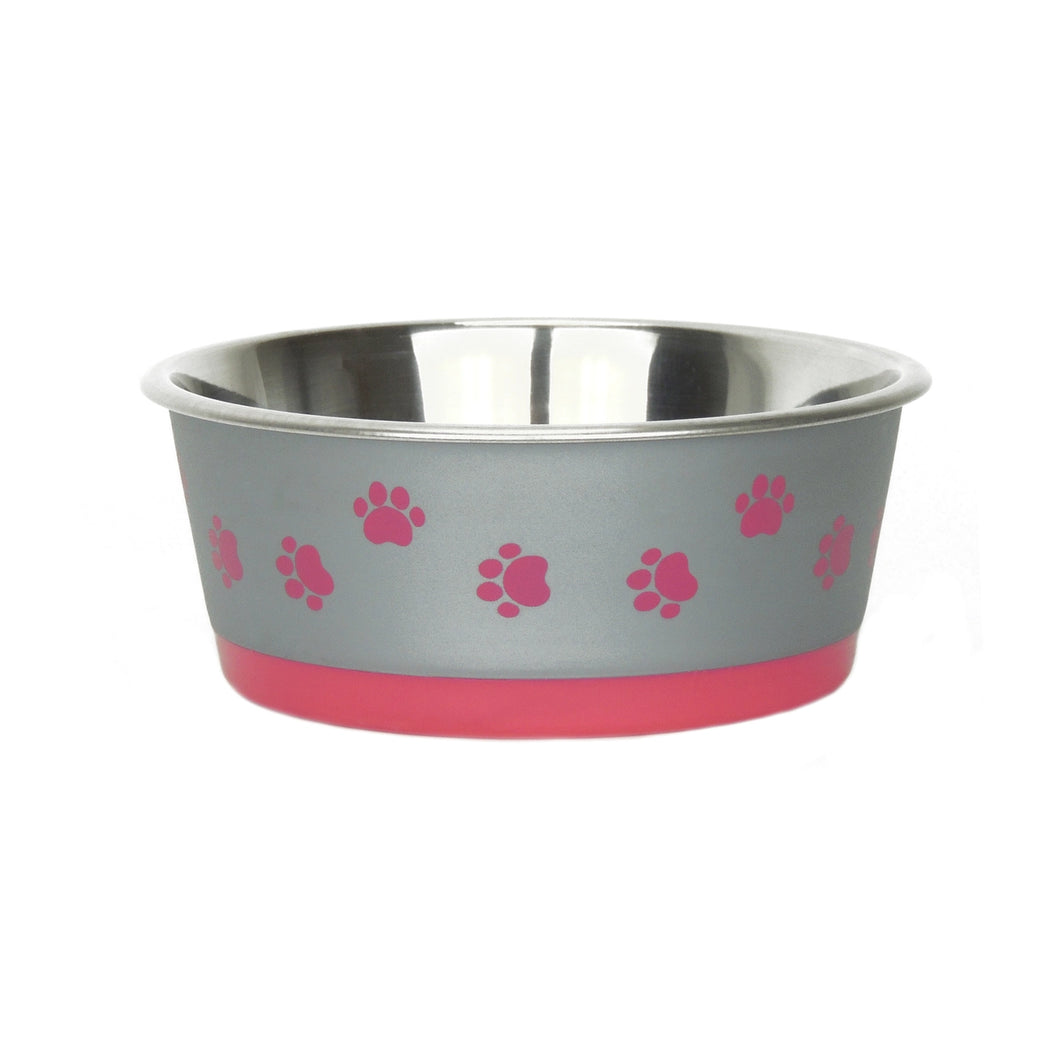 Classic Small Dog Bowl 700ml in Pink or Blue