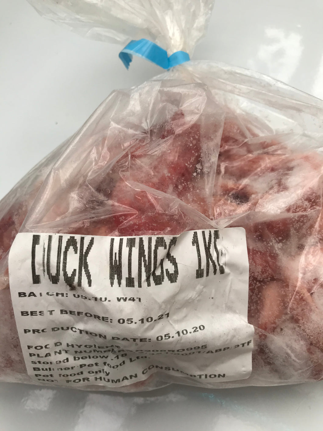 Duck Wings.  Raw.  1kg (approx)