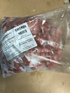 Chicken Necks.  Raw.  1kg or 2kg (approx)