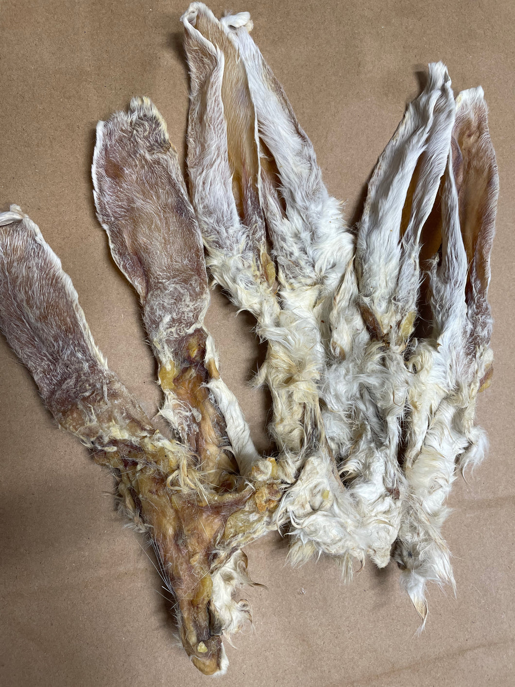 Rabbit Ears - Dried (with fur). – Orderpetfood.co.uk