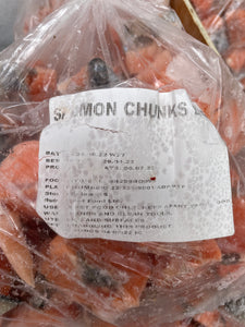 Fish - Salmon Chunks.  Raw.   1kg or 2kg (approx)