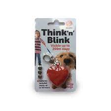 Think'n'Blink Heart Shaped Flashing Collar Light