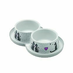 Trendy Dinner Cats in Love Double Bowl 700ml