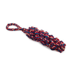 Ancol Twisted Cotton Rope Ring/Rope Log - Made from Re-cycled T-Shirts
